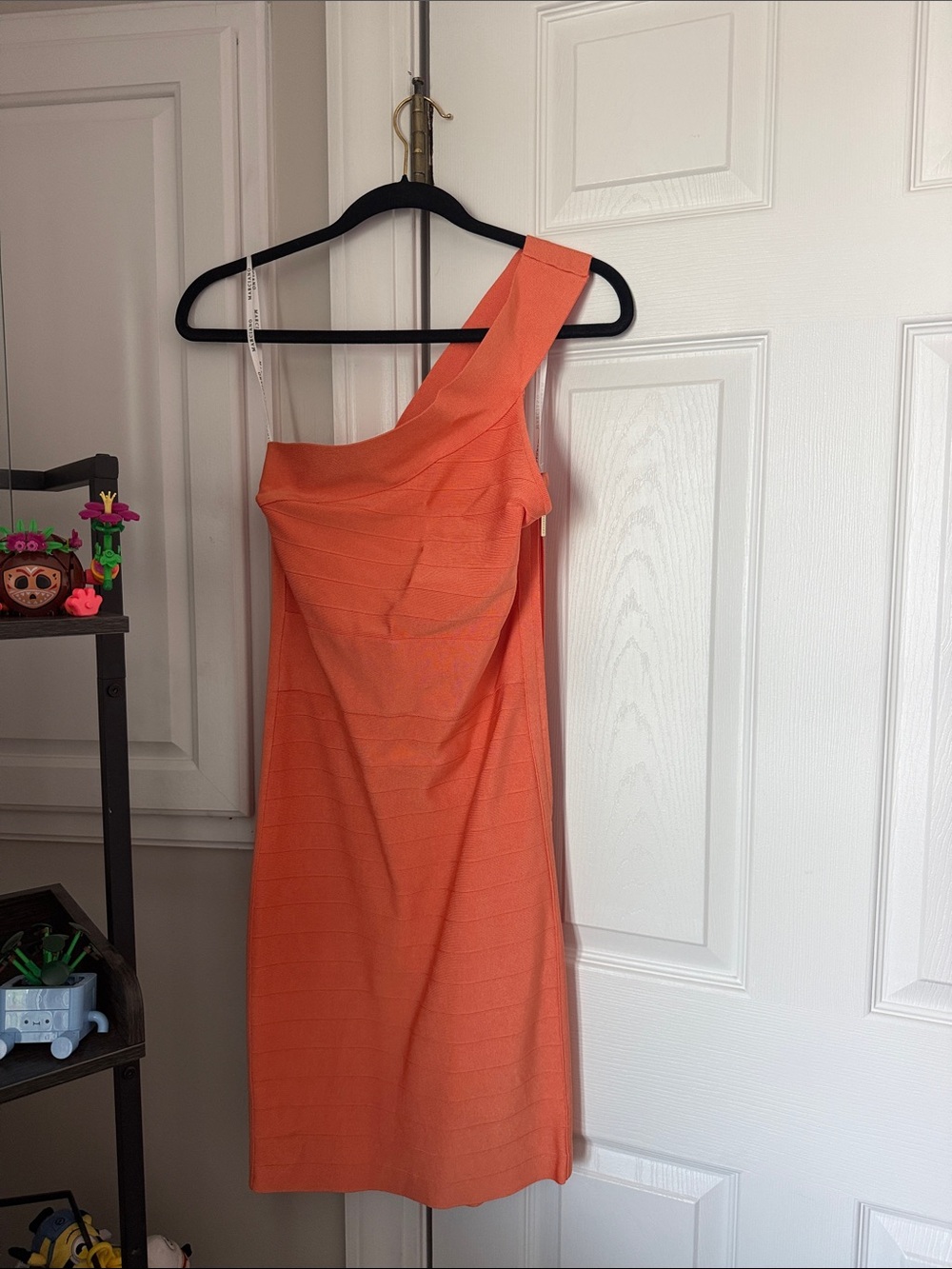 Marciano one-Shoulder Orange Women’s Dress Sz large